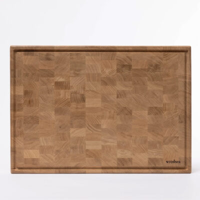 Woodsea Woodstone Kopshouten Snijplank - Massief Eiken - Large 50 × 35 x 3 cm – Premium End Grain