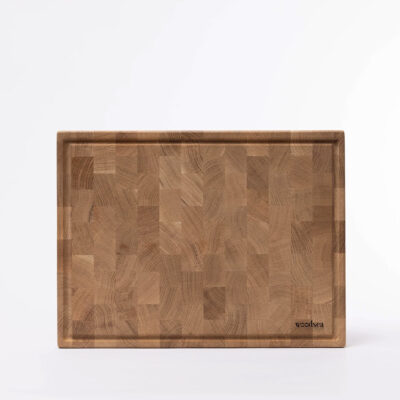 Woodsea Woodstone Kopshouten Snijplank - Massief Eiken - Medium 40 × 30 x 3 cm – Premium End Grain